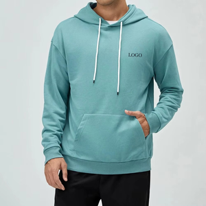 2025 sur mesure hommes sweats à capuche confortables et respirants pull à capuche à vendre bases coton mélangé poche kangourou - Product Image 5