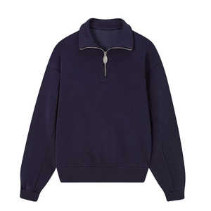 High Quality Custom Logo <b>1</b>/<b>4</b> <b>Zip</b> Pullover <b>Men's</b> Sweatshirt Embroidered Half-<b>Zip</b> Hoodie Print Casual Quarter <b>Zip</b> <b>Fleece</b> - Product Image 4