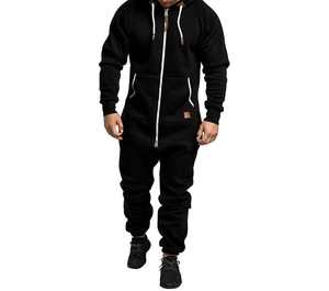 ชุดวิ่งออกกำลังกายผู้ชายแบบแห้งเร็วระบายอากาศได้ดีมีซิปเต็มรูปแบบน้ำหนักเบาสวมใส่สบายสำหรับฤดูหนาว - Product Image 4