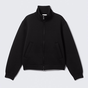 <span class=keywords><strong>Sweat</strong></span>-shirt technique zippé structuré pour <span class=keywords><strong>homme</strong></span>, coupe ample, avec motifs graphiques personnalisés OEM, <span class=keywords><strong>sans</strong></span> <span class=keywords><strong>capuche</strong></span>, avec étiquettes personnalisées - Product Image 2