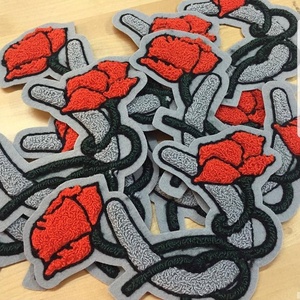 ผ้าขนหนูกำมะหยี่ปักลายตัวอักษรคริสต์มาสทำจากพีวีซีมีโลโก้สำหรับเย็บติด - Product Image 5