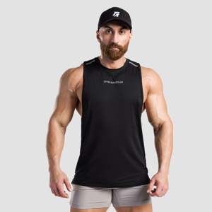 เสื้อกล้ามสะท้อนแสงสีดำสำหรับผู้ชาย - Product Image 1