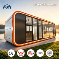 Villa modulaire préfabriquée de 20 pieds, entièrement équipée, pour hôtel spa, complexe bien-être et tourisme thermale