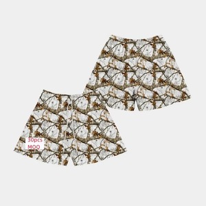 Service OEM Short de camouflage véritable pour hommes Short de camouflage à impression numérique Short en maille personnalisé de basket-ball imprimé de la jungle pour hommes - Product Image 5