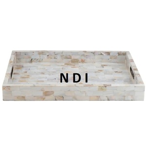 Enamel Finished Serving Tray Superb Quality Home Hotel Restaurant <b>Dinner</b> Table Decoration Tray Luxury Serving Trays <b>Set</b> Of 2 - Product Image 6