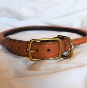 Collar Completo de Perro Enrollado de Cuero Verde de Alta Calidad para Galgo y Whippet - Product Image 1