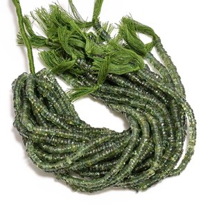 Màu xanh lá cây <span class=keywords><strong>apatite</strong></span> heishi đĩa Spacer hạt đá quý tự nhiên bánh xe rondelle hạt lỏng cho đồ trang sức làm bán buôn Nguồn cung cấp thủ công - Product Image 1