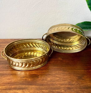 Jardinière décorative en aluminium poli doré de style ferme traditionnelle pour les jardins d'herbes et les balcons compacts - Product Image 2