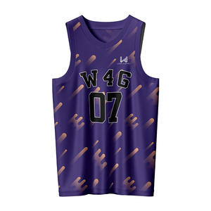 Maillot de basket-ball réversible double face à séchage rapide, personnalisable avec le nom de l'équipe, col en V, sans manches, débardeur unisexe - Product Image 2