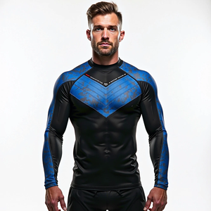 Get Compression Fit Sublimation Rash Guards Wholesale MMA Gear for Combat Sports Gym Workout Training and Athletic - Product Image 4