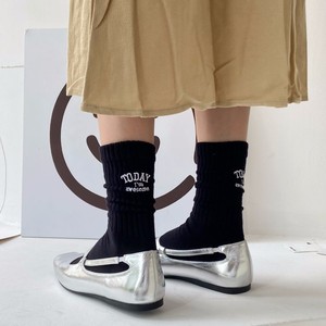 Calcetines de Diseño Coreano con Bordado de Letras de Moda, Calcetines de Algodón Suave de Color Sólido con la Frase '<span class=keywords><strong>Hoy</strong></span> Soy Increíble' para Mujer - Product Image 5
