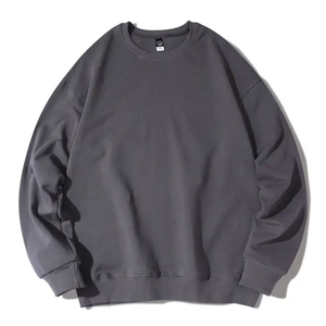 2023 personalizado de los hombres 330 gramos Streetwear sudadera de invierno 100% algodón orgánico 100% algodón de gran tamaño de lana con impresión Digital - Product Image 4