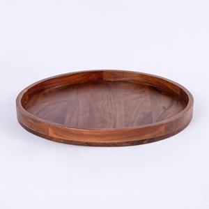 Plato redondo de madera - Product Image 1
