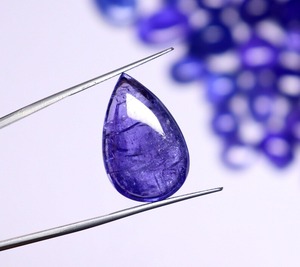 Lot de cabochons ovales en tanzanite bleue naturelle de qualité supérieure AAA+++ – Formes variées 3-9 carats – Pierres précieuses de luxe riches pour la fabrication de bijoux - Product Image 5