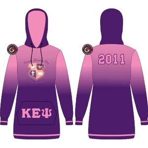 Kapa Epsilon Psi ชุดเดรสแขนยาวกระเป๋าลําลองเสื้อสเวตเตอร์มีฮู้ดหลวมชุดเดรสมีฮู้ด - Product Image 5