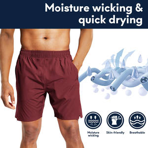 Custom Comfort Fitness Running Hombres Cintura elástica Screen Foam Puff Print Quick Dry Gym Mesh Shorts Hombre con cordón - Product Image 4