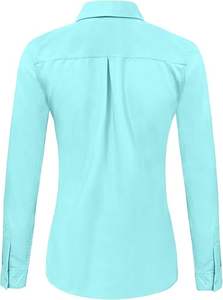 Chemise de luxe pour femmes, chemisier, style professionnel, doux et confortable, coupe régulière, manches longues, formel, bureau, travail, décontracté, vintage, bouton perforé - Product Image 2