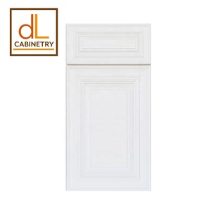 Pearl <b>White</b> RTA Kitchen Cabinets Sample Doors Raised Panel Solid Wood HDF Plywood Carcase Drawer <b>Slide</b> Available Warehouse Stock - Product Image 6