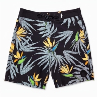 Shorts de surf en gros OEM, séchage rapide, entièrement personnalisés pour hommes et femmes, shorts de plage en polyester extensible, vêtements de bain