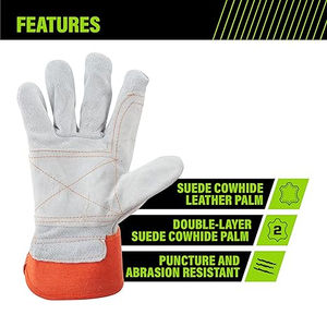 Guantes de trabajo para hombre, guantes de seguridad de nitrilo EN420, guantes para seguridad industrial en almacenes, manejo seguro, agarre cómodo y protección. - Product Image 3