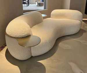 โซฟาห้องนั่งเล่นสไตล์นอร์ดิก |   โซฟาผ้าสไตล์มินิมอลสำหรับบ้านสมัยใหม่ เฟอร์นิเจอร์ห้องนั่งเล่นที่ทนทานและหรูหรา โซฟาห้องนอน - Product Image 1