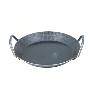 Plat à rôtir en fer forgé noir TURK avec 2 poignées, plat de service, diamètre 24 cm - Product Image 3