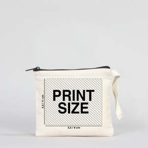 Pochette en coton non doublée personnalisée 6x5 pour femme - Product Image 2