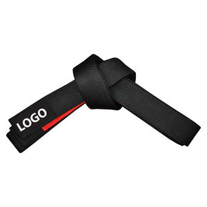 Vente en gros OEM, logo personnalisé, ceinture d'arts martiaux de haut niveau MMA Jiu-Jitsu bon marché, impression de logo, ceinture de judo, taekwondo, karaté, ceintures noires - Product Image 6