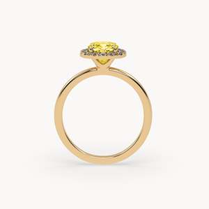 Bague de fiançailles Elaine - Or 14 carats avec diamant de laboratoire pour femme - Product Image 6