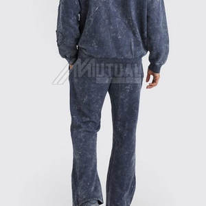 Men's Plus Size Acid Wash Tracksuits Latest Style Light <b>Weight</b> Solid Pattern Sets Breathable and Eco-Friendly Online <b>Sale</b> - Product Image 3