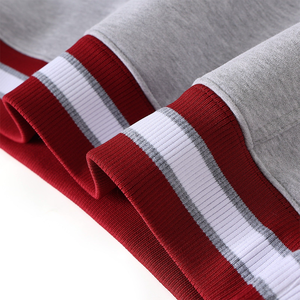 Custom Winter for A&M Grey Chenille Unisex Premium 100% Organic Cotton Fleece <b>Hoodie</b> Pullover Kangaroo Pocket <b>Maroon</b> Hood - Product Image 4