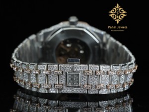 นาฬิกาเพชรโมอิสซาไนต์สแตนเลสสตีลคุณภาพสูง พร้อมความใสระดับ VVS และฟังก์ชันแสดงวันที่ ยกระดับความหรูหราในสไตล์ของคุณ - Product Image 4