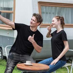 2025 logo personnalisé bébé t-shirt femmes T-shirts en gros mince chemise vierge chemise femme - Product Image 6