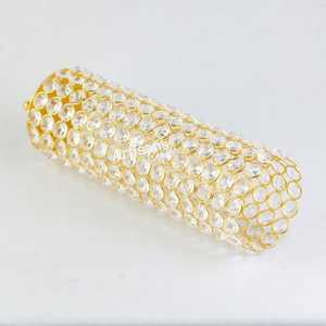 Handmade Metal Flower Vase with <b>Crystal</b> Decoration Living Room Bedroom Table <b>Top</b> Deco 100% Handmade <b>Crystal</b> Beads - Product Image 5