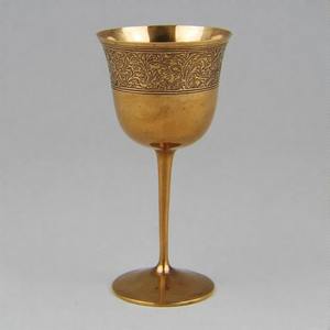 Cáliz de vino de Metal adornado VirtueGlass Divine Grace, Copa tradicional con acabado antiguo para rituales religiosos y altares de Iglesia - Product Image 4