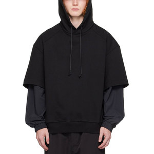 Sweat-shirt à capuche double face en coton 100% de haute qualité, vêtements de rue tendance, sweat-shirts personnalisés pour hommes à prix de gros - Product Image 1