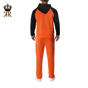 ชุดวอร์มผู้ชาย สีพื้น เสื้อคอตั้งแขนยาว กางเกงขายาว ชุดวอร์มสองชิ้น - Product Image 2