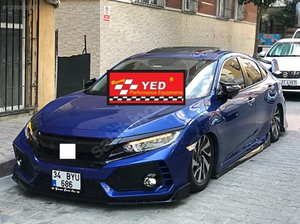 PARE-CHOCS LÈVRE PLASTIQUE JAUNE. - Product Image 2