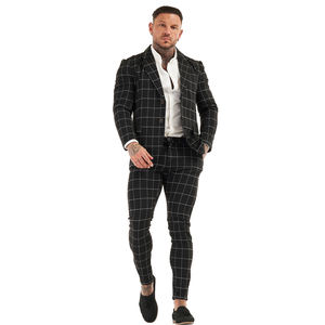 GINGTTO OEM Sports <strong>Blazer</strong> Jacket Business Formal <strong>Tweed</strong> Slim Fit <strong>Men's</strong> Wedding Suits for <strong>Men</strong> - Product Image 4