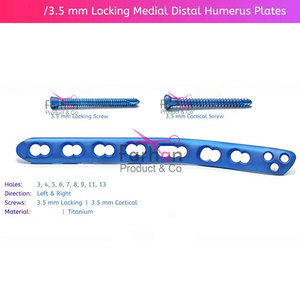 LCP Médial Distal Humérus 3.5mm Plaques et Vis Set Lot 178 Pcs TT - Product Image 3