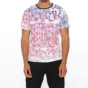 Camiseta para hombre de manga corta, diseño de patrón personalizado, camisetas de talla grande para hombre, camisetas de Color personalizadas OEM 2025 - Product Image 1