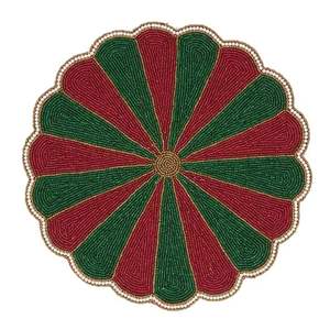 Napperons décoratifs de perles de verre de couleur de trio de forme de fleur de conception unique faite à la main de qualité supérieure - Product Image 2