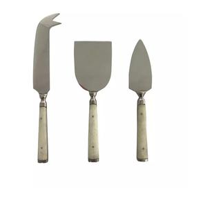 Juego de 4 esparcidores y cuchillos de queso de latón puro, martillado Metal para el nuevo diseño de hogar, cocina, precio al por mayor - Product Image 4