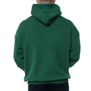 Sudadera con Capucha Básica de Invierno, Personalizada, Extra Grande, Lisa, Transpirable, de Mezcla de Poliéster/Algodón Grueso, Teñida Lisa - Product Image 5