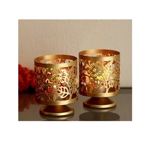 Portavelas votivo de mesa de Metal del exportador indio para el hogar, boda, decoración festiva, suministros de regalo de calidad, incluyendo Velas - Product Image 4