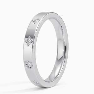 Bague pour femme Elara en platine avec diamant rond de 3 mm cultivé en laboratoire, certifié IGI à 10 facettes - Product Image 4