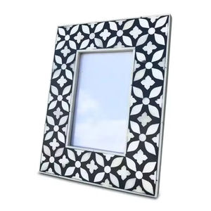 Eye-Catching Hand Carved Mother of Pearl Picture <b>Frame</b> Polished MOP Inlay <b>Photo</b> <b>Frame</b> with <b>Love</b> Style Design - Product Image 1