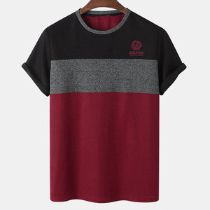 Camiseta de Hombre de Manga Corta, Corte Regular, de Buena Calidad, Última Llegada, Diseño de Logotipo Personalizado, 100% Algodón, Transpirable, Informal - Product Image 1