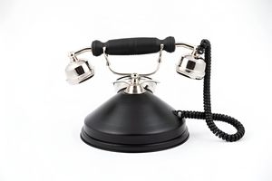 โทรศัพท์ทำจากโลหะโบราณดูโทรศัพท์รุ่นทำรายการโชว์โต๊ะ (ไม่ทำงาน) ผลิตภัณฑ์ดีไซเนอร์จากทองเหลือง - Product Image 3