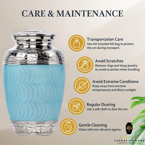 Urne funéraire pour adultes de style européen et américain, 220 pouces cubes, écologique, design personnalisable, durable pour la crémation et la commémoration - Product Image 6